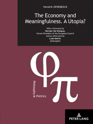cover image of The Economy and Meaningfulness. a Utopia?